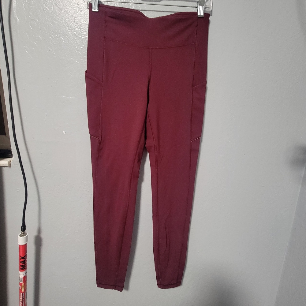 Lululemon Athletica Maroon Leggings